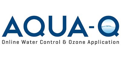 Logga med text: Aqua-Q Online Water Control & Ozone Application
